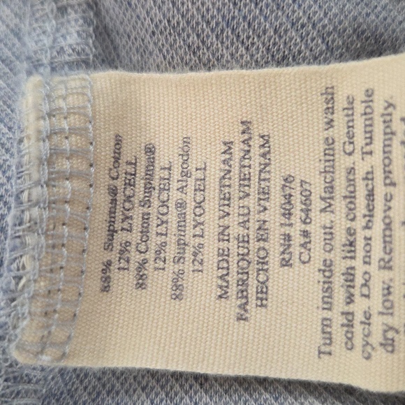 Faherty Mens XXL Longsleeve Collared Button Down Coastline Blue Knit. - Picture 12 of 16